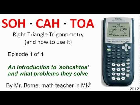 SOHCAHTOA using the TI-84 Plus