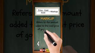 What is Markup in Math? | Simple Math Definition in 30 Seconds | MATHalino123