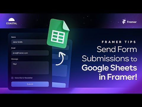 How To Send Framer Form Data to Google Sheets