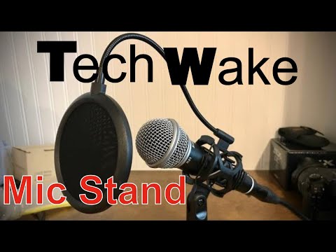 Mic Stand with Pop Filter and Vibration Control