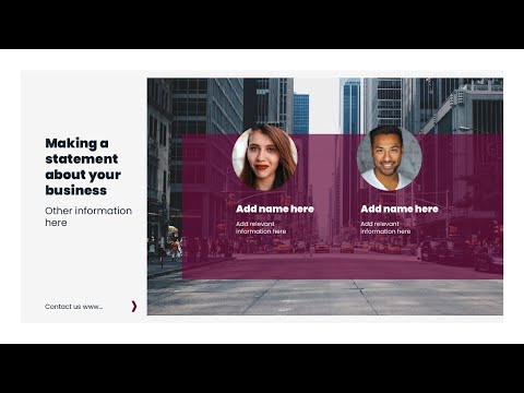 'About Us' slide makeover