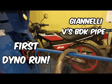 Dyno Power test - Kawasaki AR 93  #mopedtuning #2stroke #power