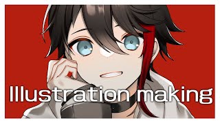 【Speed Painting】にじさんじ 三枝明那 -CLIP STUDIO-【Illustration Making】#Shorts