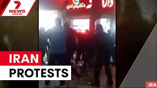 Deadly protests grip Iran over economic crisis | 7NEWS