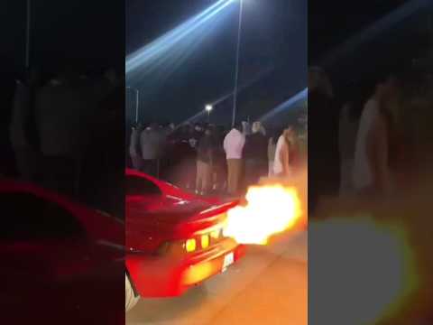Turbo Mr2 shoots 6 feet flames!? #Turbo #2step #antilag #dragrace #streetracing #automobile