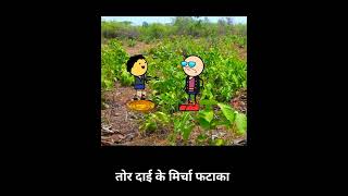 तोर दाई के मिर्चा फटाका 😜 #cgcomedy #comedy #cartoon #moolchand