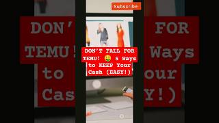 OUTSMART TEMU! 🔥 5 Hacks to STOP Overspending FAST! 💸 #Shorts #MoneySavingTips