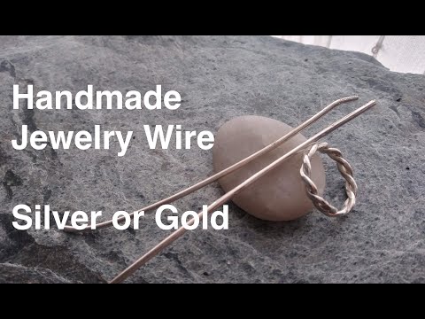 Jewelry Wire Making (no talking) (Fine Silver) (DIY)