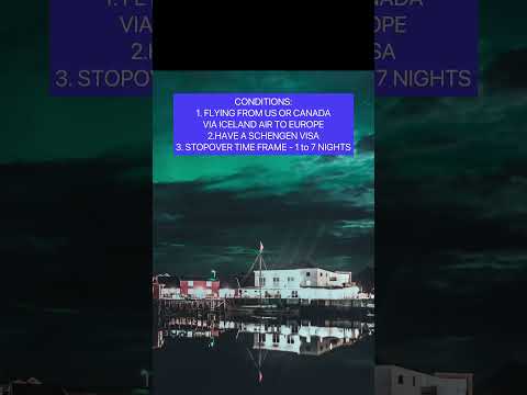 Free stopover program with Iceland Air up to 7 days in Iceland 🇮🇸