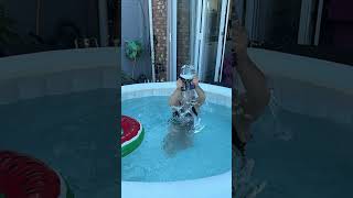 Fun in the sun #sunshine #jacuzzi #slowmotion #funinthesun #poollife
