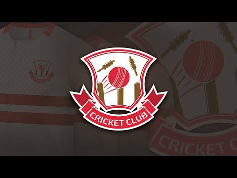 Cricket Club Logo Design Tutorial | Sports Logo Design