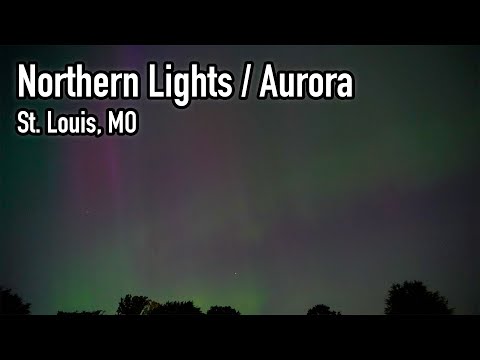 Northern Lights - Aurora Borealis 2024 from St. Louis, MO USA