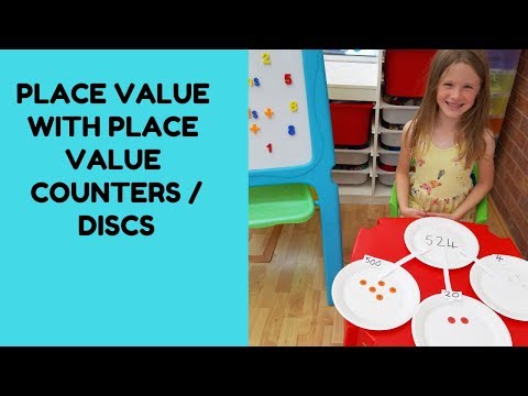 Place value with place value counters / place value discs