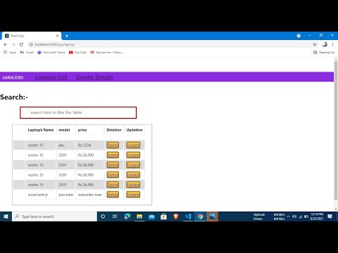 CRUD Application Using React ,Nodejs and Mongodb || without mongoose
