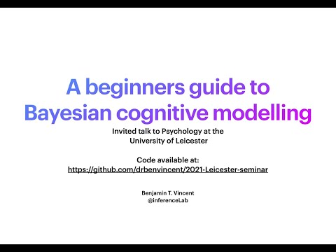 A beginners guide to Bayesian Cognitive Modelling