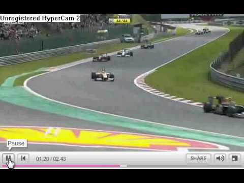 button and hamilton crash out at spa 2009