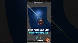 Blender shortcut:- One-click lighting magic #blender #blender3d #3d #blendertips #simulation #shorts