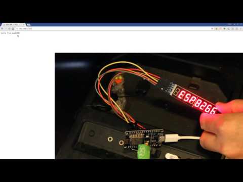 ESP8266 7 Segment Display Max7219 Web Server Tutorial HTTP Requests