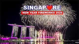 4K HDR - Singapore New Year Fireworks 2026 | Singapore Insane New Year Fireworks🇸🇬🎆🎉