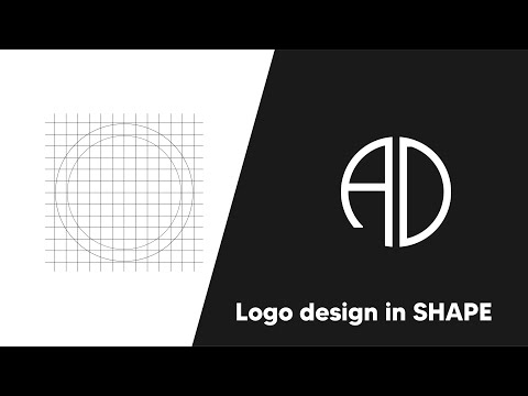 logo design in shape  Adobe Illustrator 2022 in URDU