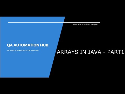 Array in Java - Part 1(1D and 2D Array)