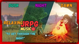 Relaxing JRPG Music by the Campfire | Dusk - Night - Dawn - All Night Study Session