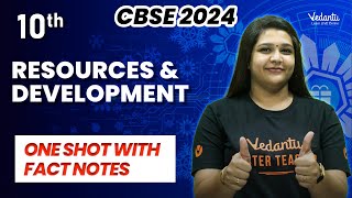 Resources & Development ONESHOT with Fact Notes | Class 10 SST | CBSE 2024 |🔥 Suba ma'am