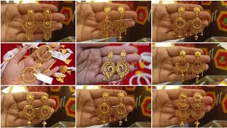 Latest Gold Earrings Design//Gold Kanbala Earrings Designs//Light Weight Earrings Design|
