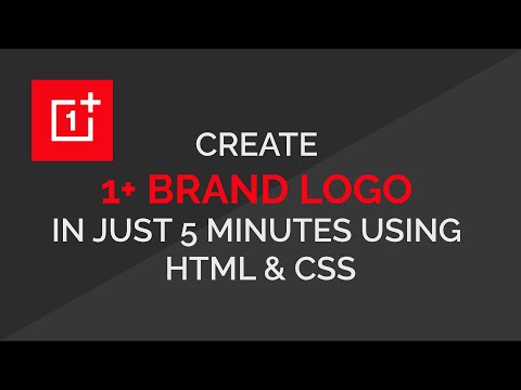 CREATE ONEPLUS LOGO USING HTML&CSS IN 5 MINUTES