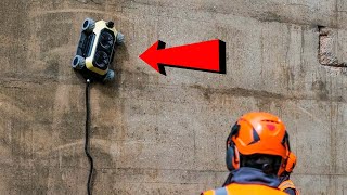Robot that can climb walls and even drive on the ceiling