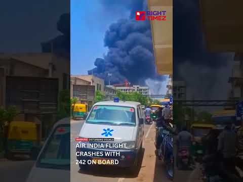 Air India flight to London Gatwick crashes in Ahmedabad #AirIndiaCrash#AI171#AhmedabadCrash