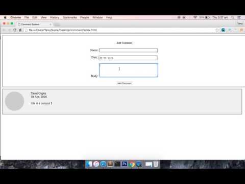 Add Comment Javascript   Part 3