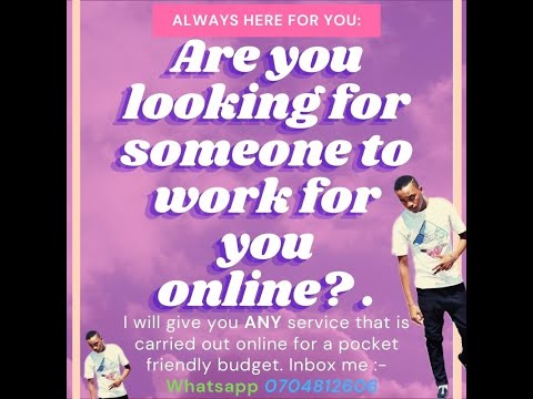 ALWAYS HERE FOR YOU!!! Hire the best Online Service Provider Now!!