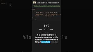 Template processor in String Templates