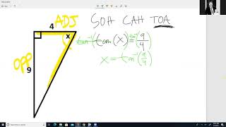 Trig Applications Solving for Angles