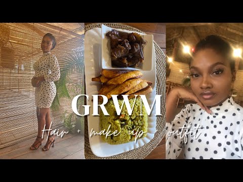 GRWM: LUNCH DATE| HAIR + MAKEUP + OUTFIT| FT KITCHEN, CALABAR