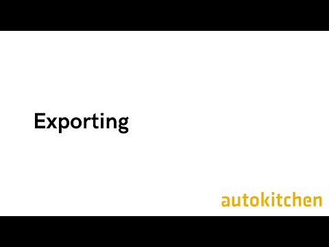 Exporting with our design software