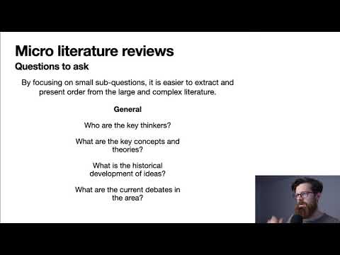 Micro Literature Reviews