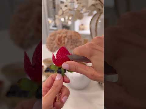 How to make a fresh fruit flower arrangement for Valentine’s Day