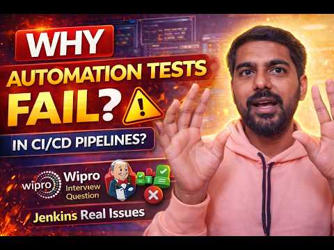 Why Automation Tests Fail in CI/CD Pipelines? | Wipro Interview Question | Jenkins Real Issues
