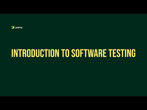 Introduction to Software Testing (Class 1)