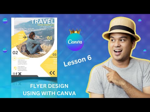 Travel / Tour Company Flyer Advertisement Design Tutorial Using Canva [Urdu/Hindi]#TravelFlyerDesign