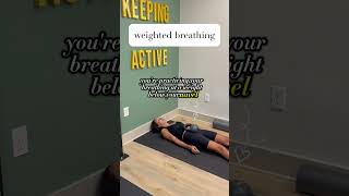 activate the core💫 #abdominalbreathing #diaphragmaticbreathing #pelvicfloorexercise #coreactivation