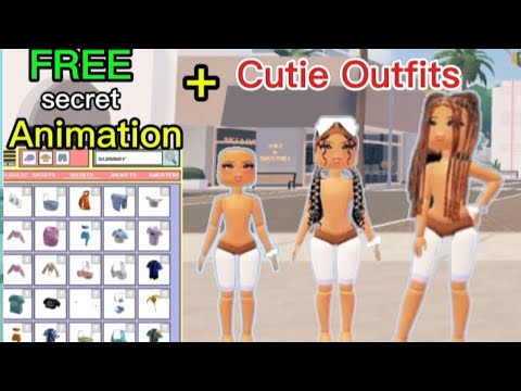 How I Made this FREE animation + CUTIE OUtfits #roblox #tutorial #amb3rblox #code #berryavenue