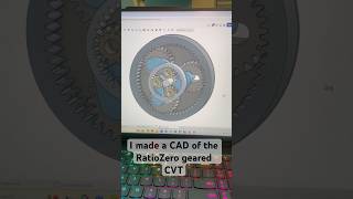 Ratio Zero geared CVT CAD concept simulated #d4a #cad #engineering #car