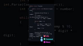 Armstrong in #csharp  #dotnet #dotnetcore #aspdotnet #dotnettechpro
