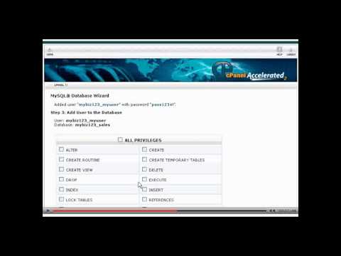 How to create a MySQL Database in cPanel.mp4