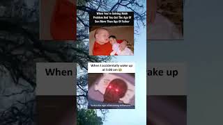 When Father’s Age Turns Out Younger Than Son 😂 | When I Wake Up 🤯 #funnyshorts