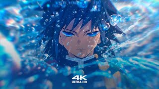 Giyu Tomioka Water Breathing 🌊 | Demon Slayer 4K Live Wallpaper + Screensaver