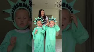 Aww dad is so emotional at the end! What should we dress up next??? 🗽😍